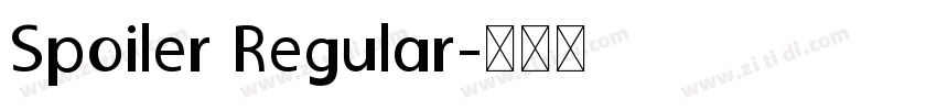 Spoiler Regular字体转换
